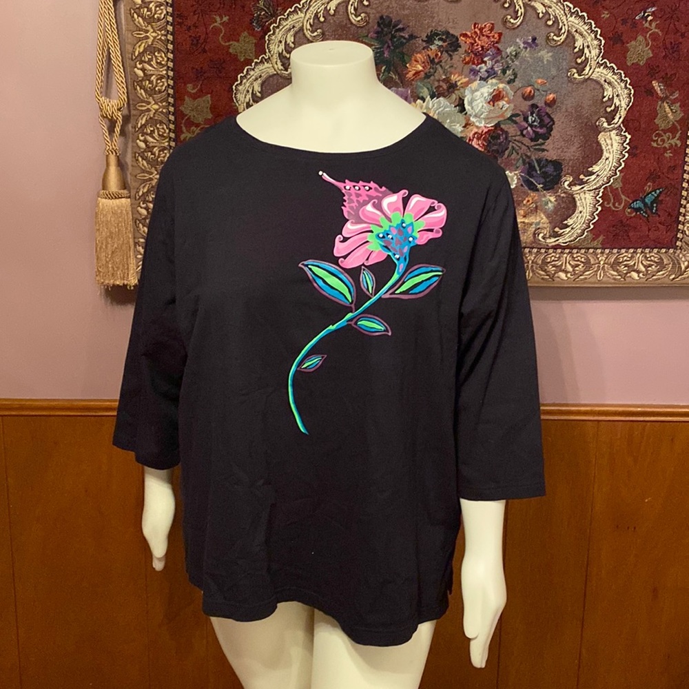 Bob Mackie Wearable Art Blouse - image 1